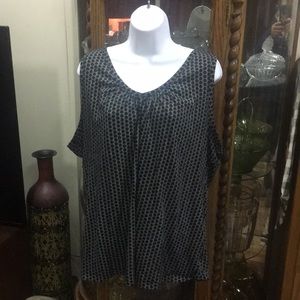 Merona 4x Women’s Black And White Sleevless Top